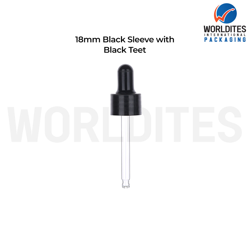 Black Smooth Sleeve Black Teat & Tube | Premium Cosmetic Packaging