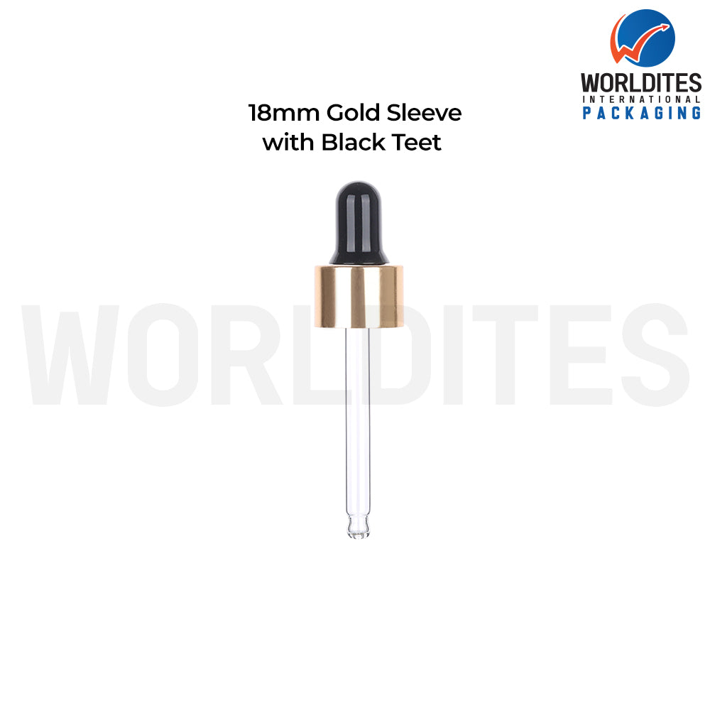 Golden Sleeve Black Teat &Tube | Premium Cosmetic Packaging