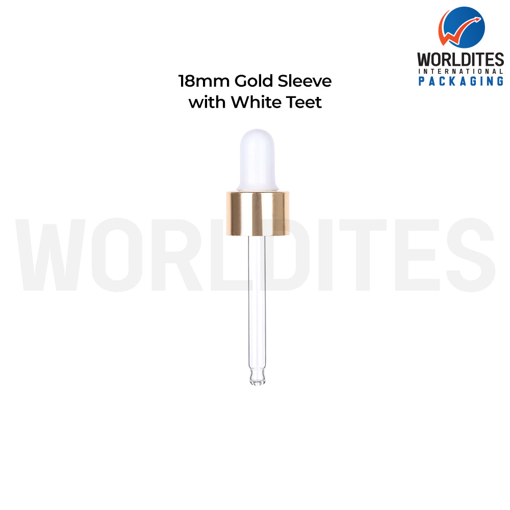Golden Sleeve White Teat & Tube | Premium Cosmetic Packaging