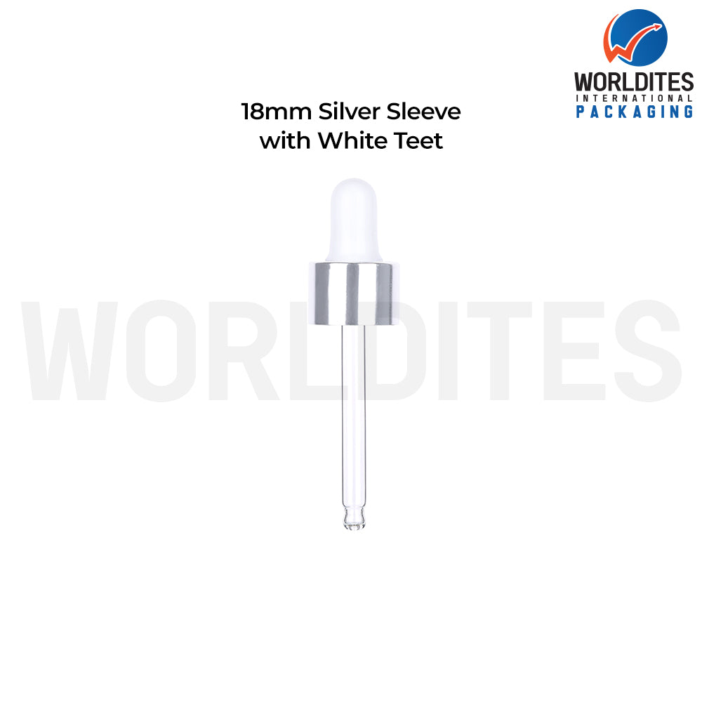 Silver Sleeve White Teat & Tube | Premium Cosmetic Packaging