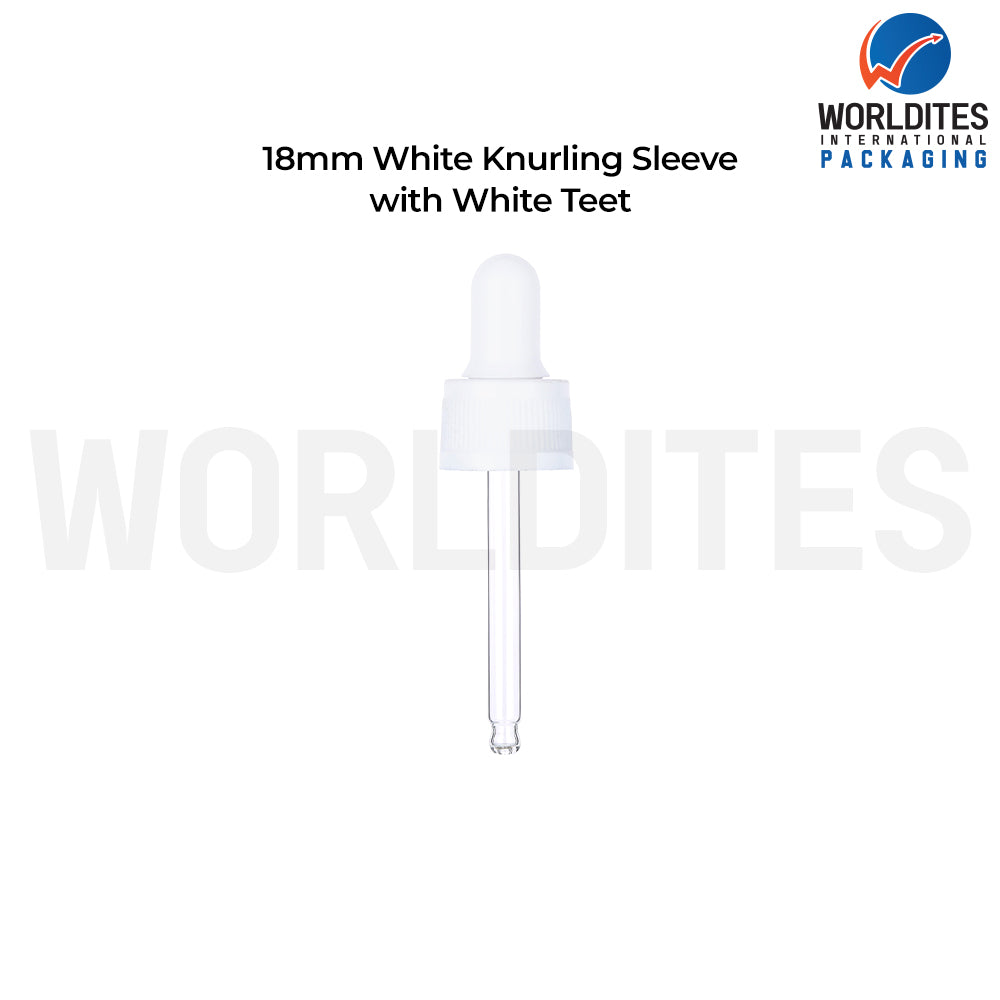 White Knurling Sleeve White Teat & Tube | Premium Cosmetic Packaging