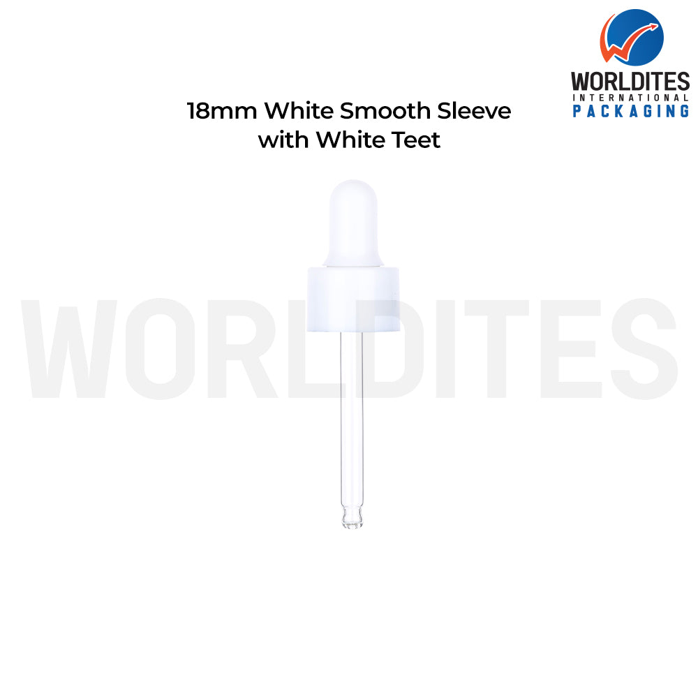 White Smooth Sleeve Black Teat & Tube | Premium Cosmetic Packaging