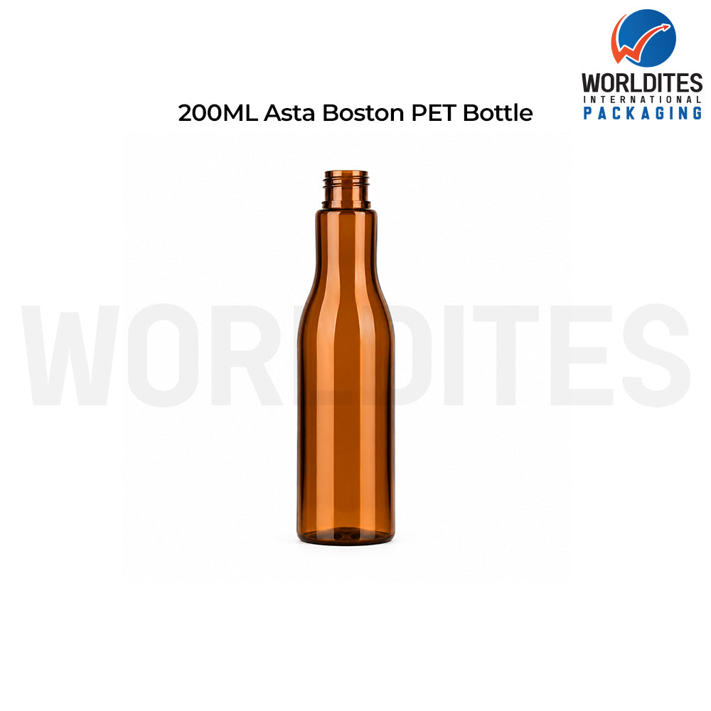 200ml Amber PET Bottle for Cosmetic & Personal Care Packaging