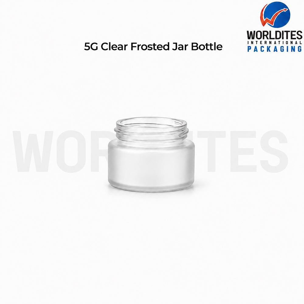 5g Clear Glass Cosmetic Jar for Cream & Skincare Products