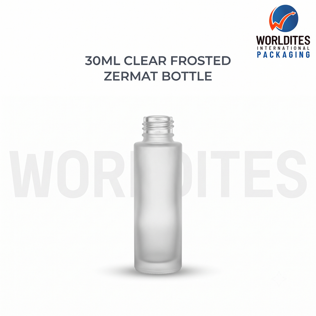 30ML Clear Frosted Zermat Glass Bottle for Skincare & Cosmetic Products
