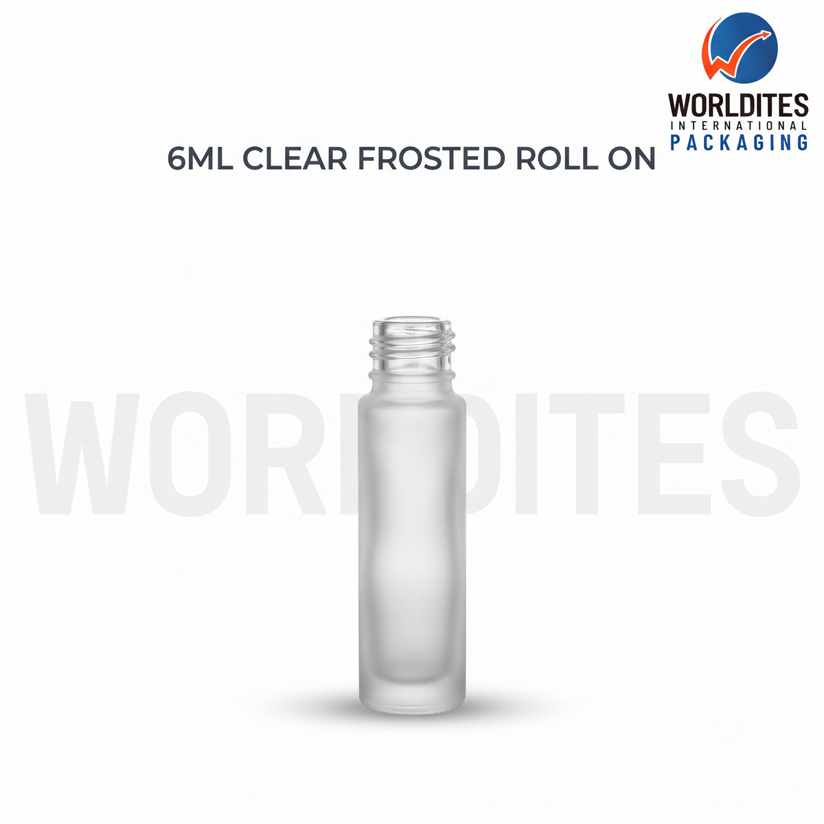 6ML Clear Frosted Glass Roll-On Bottle with Roller Ball – Reusable & Leak-Proof