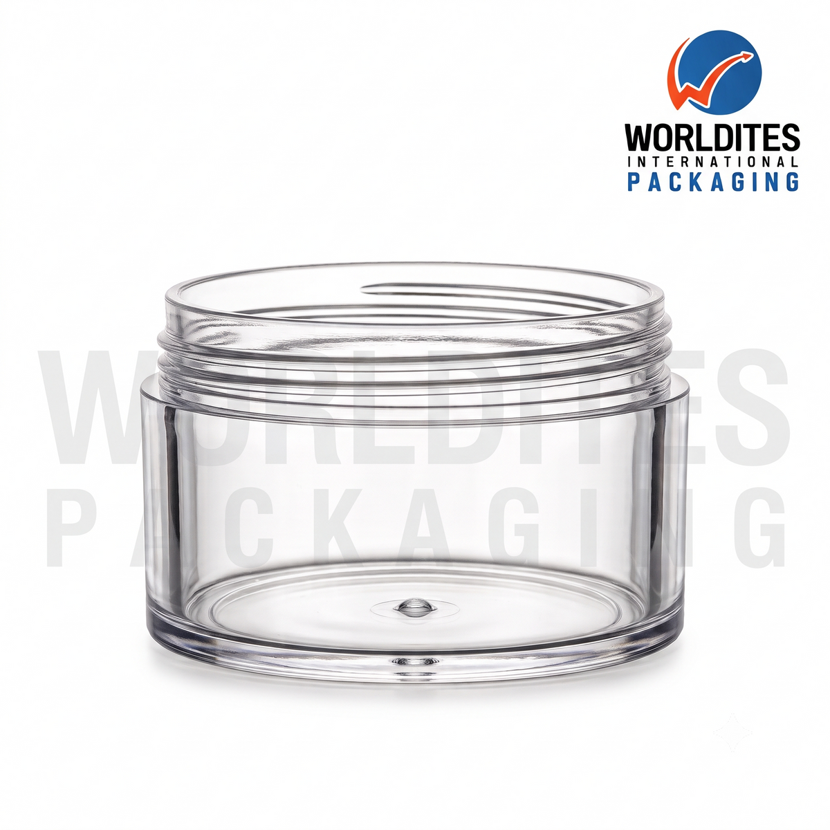 50GM Acrylic SAN Jar for Cosmetic & Skincare Packaging | Premium Clear Cosmetic Jar