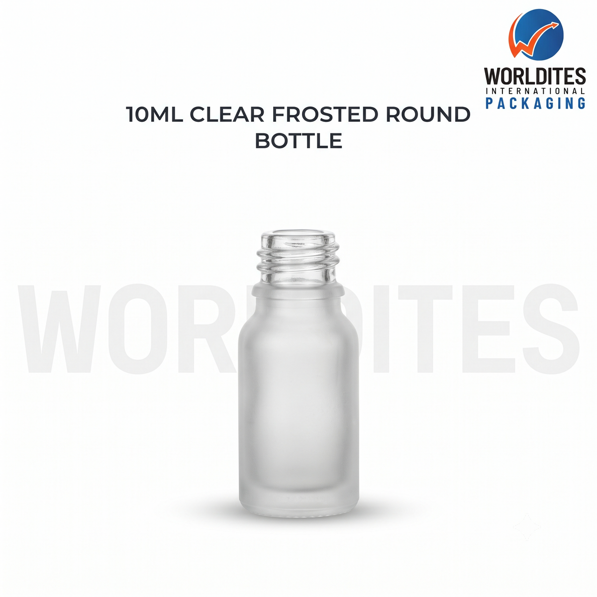 10ml Clear Frosted Glass Dropper Bottle for Skincare & Cosmetic Products