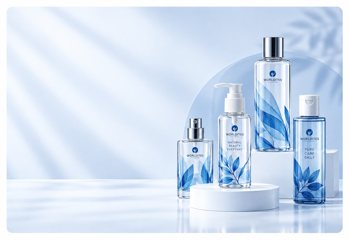Premium printed glass and PET bottles